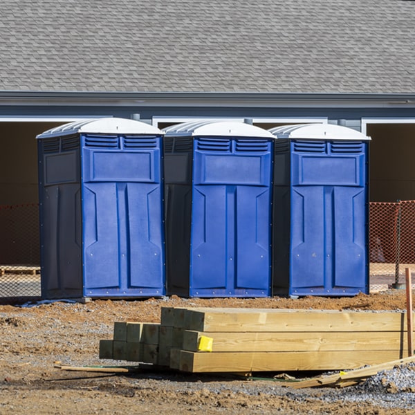 is there a specific order in which to place multiple porta potties in Adkins Texas